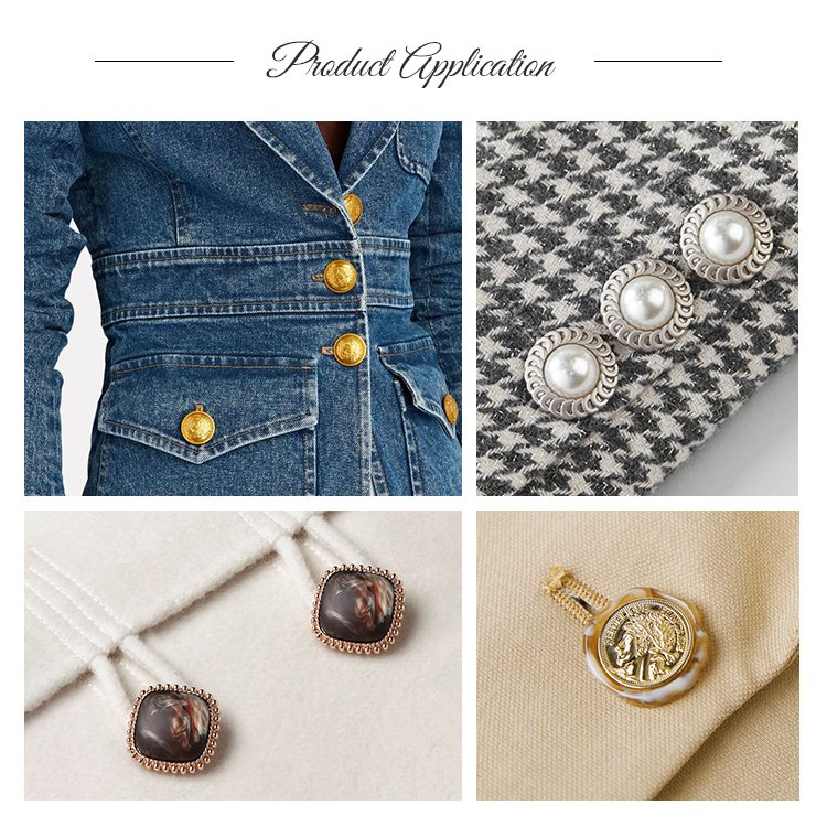 silver metal shank buttons