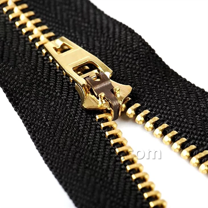 Black And Gold Zipper