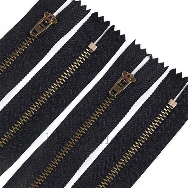 Black And Gold Zipper