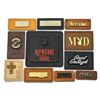 Кожаные этикетки одежды